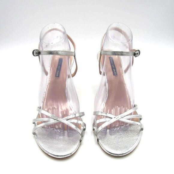 Stuart Weitzman Starla Metallic High-heel Strappy Sandals - Picture 3 of 7
